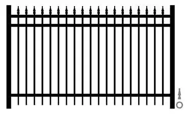Avant Series - C1 Traditional Straight Picket With Finials