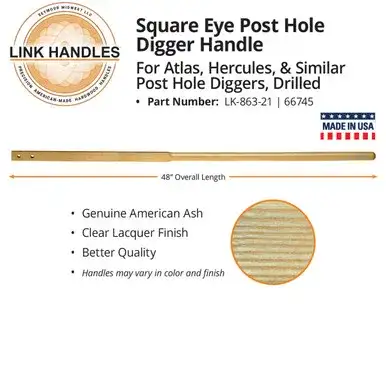 Square Eye Post Hole Digger Handle