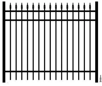 Reliant Series - C1 Traditional Straight Picket Section With Finials
