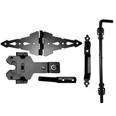 Contemporary Double Drive Wood Gate Hardware