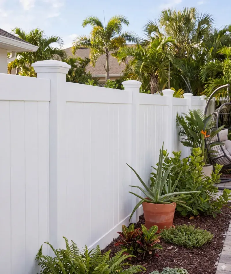 Vinyl fence