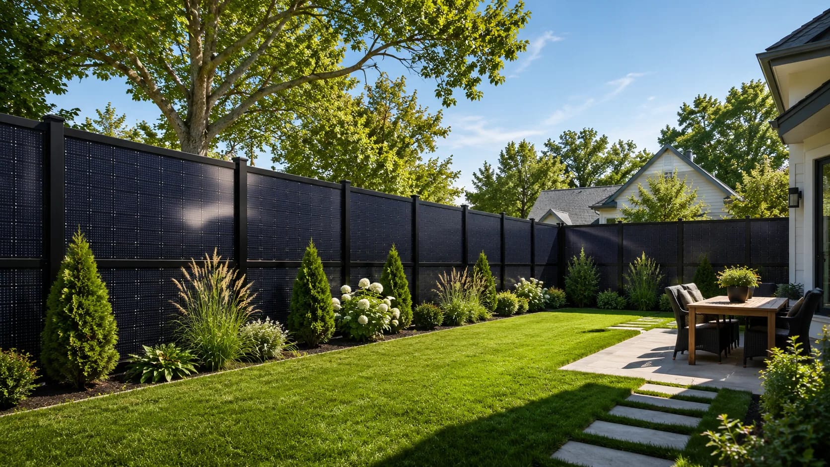 Bifacial Solar Fencing for Your Property Line
