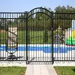 Round Top - H x W (Standard) Picket Gate - Gloss