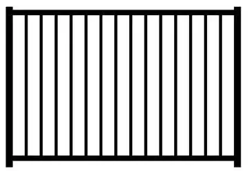 E-2-2 Contemporary 2-Rail Pool Section Flush Bottom