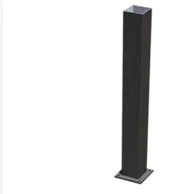 Aluminum Fence Blank Gate Post