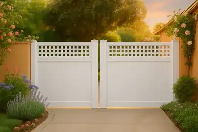 Majestic Square Lattice Double Drive Gate