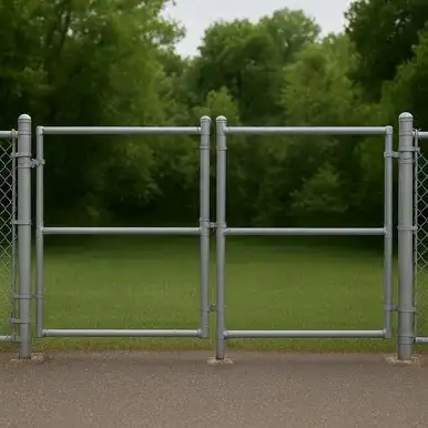 Residential Chain Link Double Drive Gate Frame