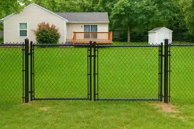 Residential Chain Link - Double Drive Gate
