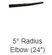 (F.) ADA 1 ½" x 5 Degree Radius Elbow
