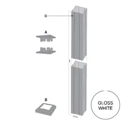 Aluminum Structural Column Post