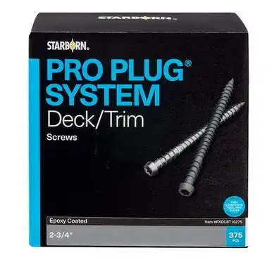Pro Plug Deck Screws (375pc. Per Box)