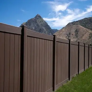 Newbury Privacy Fence - Textured Woodgrain